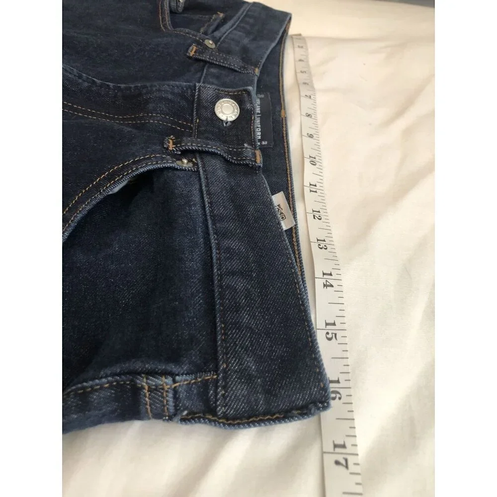 Everlane Mens Uniform The Slim Jean Size 33 Dark Wash Denim Organic Cotton